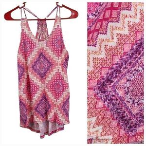 Maurices Pink Strappy Tank Top Super Soft Women's Small Sleeveless Loose Tee